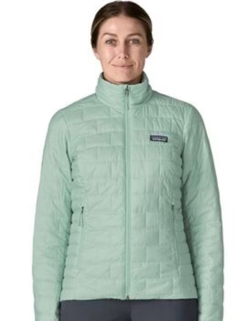 Patagonia Women's light green Nano Puff Quilted Lightweight Puffer Jacket